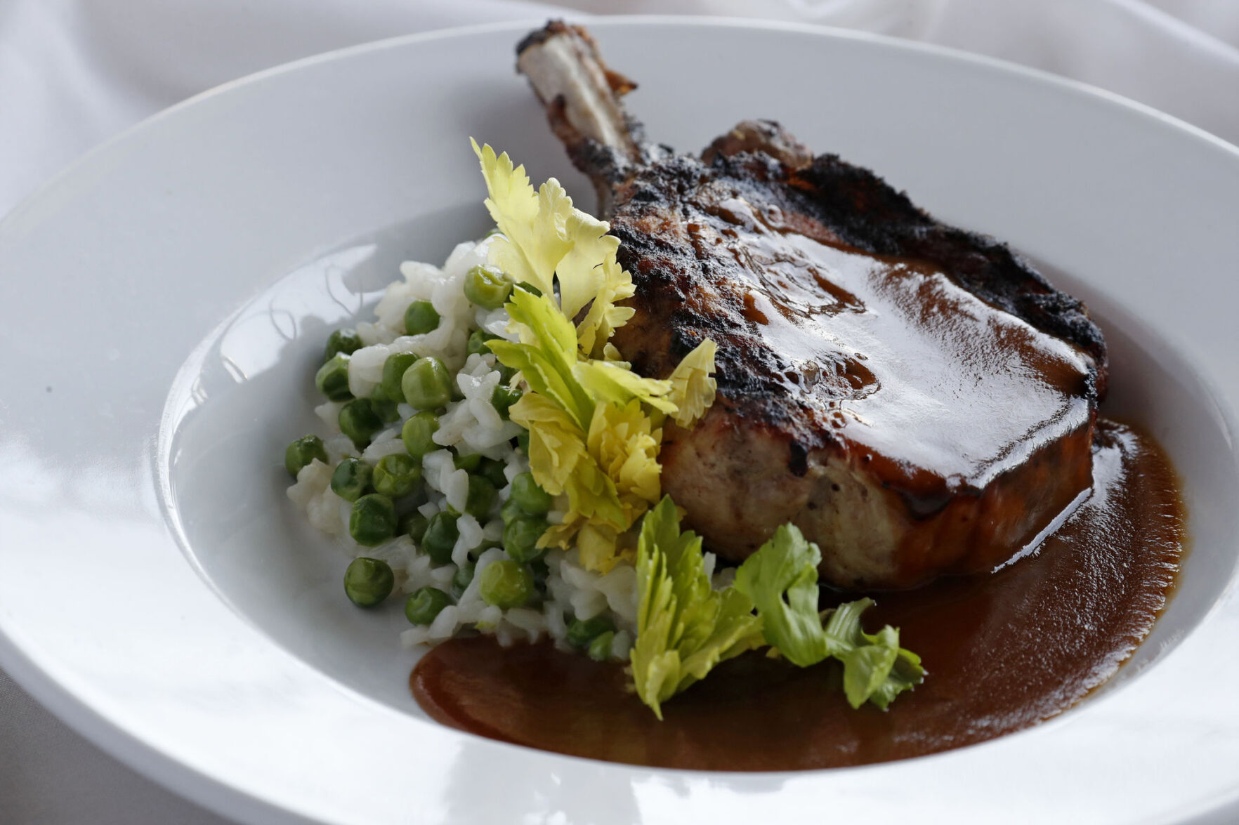 Bone-in pork chop at 800 Maple